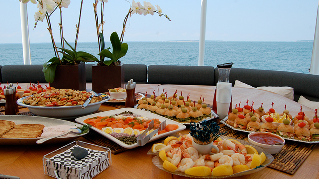 Catering, Food, Chef, Yacht, Cabo Catamaran, Catamaran Cabo San Lucas, Los Cabos Catamaran, Sailing in a Trimaran rentals, hire, Mexico,
